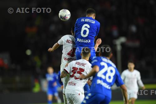 Empoli Ismael Bennacer Milan Rade Krunic Carlo Castellani match between    Empoli  1-3 Milan Empoli, Italy 