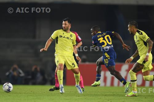 Udinese Yayah Kallon Hellas Verona Roberto Maximiliano Pereyra Marcantonio Bentegodi match between    Hellas Verona  1-2 Udinese Verona, Italy 