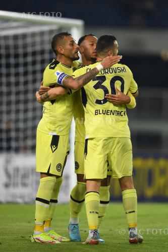 Udinese Enzo Ebosse Udinese Ilija Nestorovski Marcantonio Bentegodi match between    Hellas Verona  1-2 Udinese Verona, Italy 