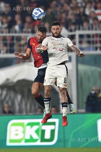 Cagliari Kevin Strootman Genoa 2022 Genova, Italy 