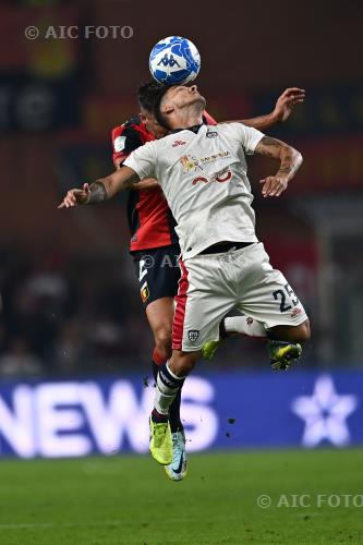 Cagliari Kevin Strootman Genoa 2022 Genova, Italy 