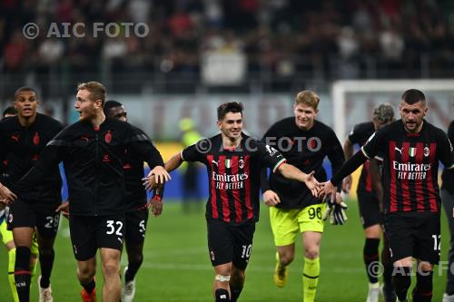 Milan Brahim Diaz Milan Ante Rebic Giuseppe Meazza match between    Milan  2-0 Juventus Milano, Italy 