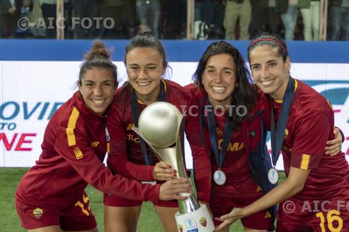 Roma Femminile Annamaria Serturini Roma Femminile Claudia Ciccotti Italian championship 2022 2023  Femminile Super Cup Final Ennio Tardini match between Juventus Women 4-5 Roma Women 