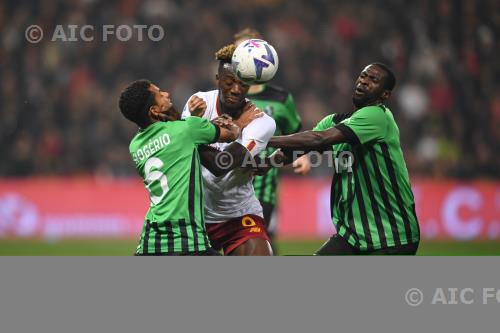 Sassuolo Tammy Abraham Roma Pedro Obiang Mapei match between    Sassuolo  1-1 Roma Reggio Emilia, Italy 