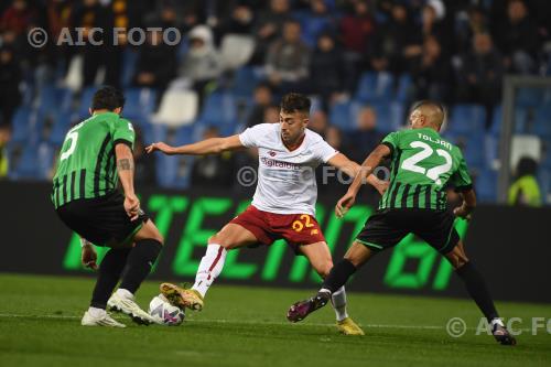 Sassuolo Stephan El Shaarawy Roma Jeremy Toljan Mapei match between    Sassuolo  1-1 Roma Reggio Emilia, Italy 