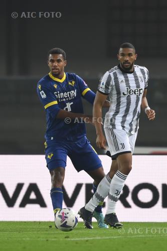 Juventus Isak Hien Hellas Verona 2022 Verona, Italy 