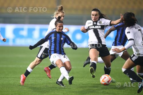 Inter Women Niamh Farrelly Parma Women Arianna Acuti Ennio Tardini match between Parma Women 2-2 Inter  Women Parma, Italy 