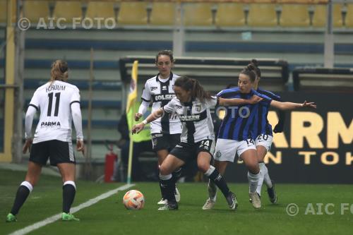 Parma Women Chiara Robustellini Inter Women Flaminia Simonetti Italian championship 2022 2023  Women 10°Day Ennio Tardini match between Parma Women 2-2 Inter  Women 