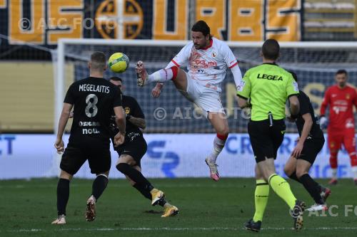 Turris Linas Megelaitis Viterbese Luca Ricci Enrico Rocchi match between Viterbese  1-1  Turris Viterbo, Italy 