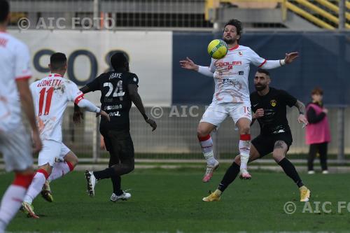 Turris Luca Ricci Viterbese Maodo Malick  Mbaye Enrico Rocchi match between Viterbese  1-1  Turris Viterbo, Italy 