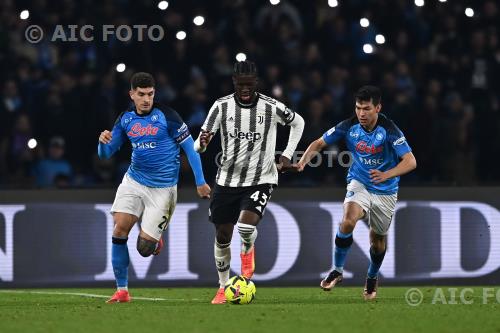 Napoli Samuel Iling-Junior Juventus Hirving Lozano Diego Maradona match between  Napoli 5-1 Juventus Napoli, Italy 