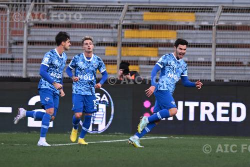 Como Daniele Baselli Como Alejandro Blanco Sanchez Giuseppe Sinigaglia match between Como 2-2 Pisa Como, Italy 