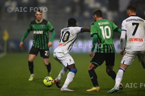 Atalanta Domenico Berardi Sassuolo Teun Koopmeiners Mapei match between Sassuolo 1-0 Atalanta Reggio Emilia, Italy 