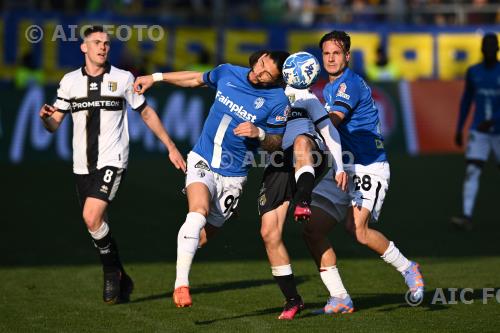 Parma Pedro Mendes Ascoli Vasileios Zagaritis Italian championship 2022 2023 Serie B 25 °Day Ennio Tardini match between Parma 0-1 Ascoli 