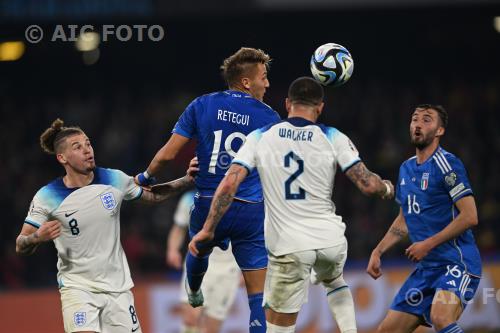 England Mateo Retegui Italy Kyle Walker UEFA European Qualifiers Germany 2024 Group C, Match 1 Diego Armando Maradona final match between Italy 1-2 England 