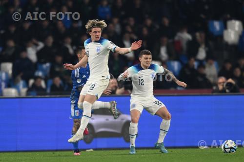 England Matteo Politano Italy Kieran Trippier Diego Armando Maradona final match between Italy 1-2 England Napoli, Italy. 