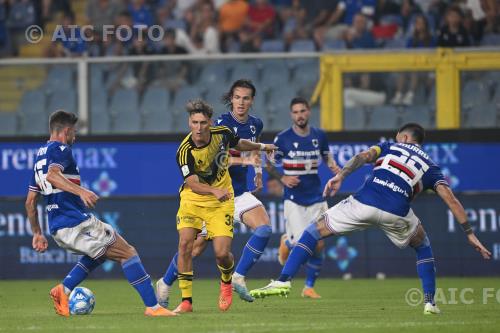 Sampdoria Gabriele Piccinini Pisa Nicola Murru Luigi Ferraris match between Sampdoria 0-2 Pisa Genova, Italy 