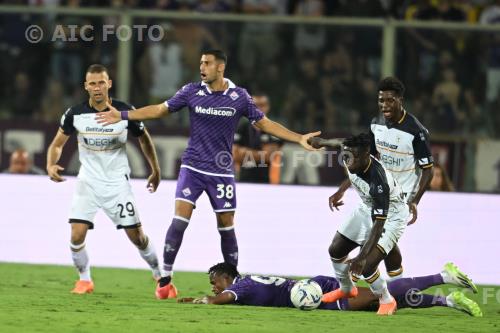 Lecce Christian Kouame Fiorentina Rolando Mandragora Lecce 2023 Italian championship  2023 2024 2°Day 