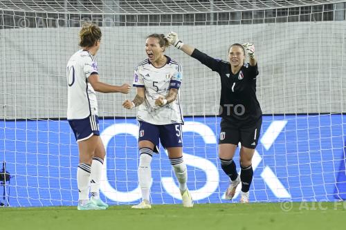 Italy Women Elena Linari Italy Women Cristiana Girelli St. Gallen, Switzerland 