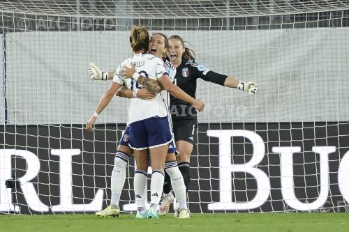 Italy Women Elena Linari Italy Women Cristiana Girelli St. Gallen, Switzerland 