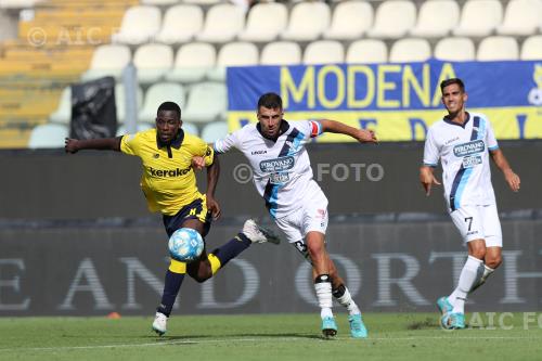 Modena Matteo Battistini Lecco Luca Giudici Alberto Braglia match between Modena 0-0 Lecco Modena, Italy 