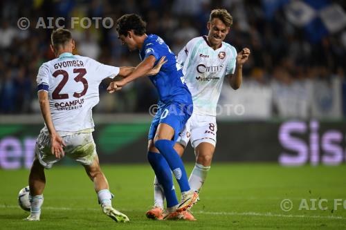 Salernitana Matteo Cancellieri Empoli Emil Bohinen Carlo Castellani match between    Empoli  1-0 Salernitana Empoli, Italy 