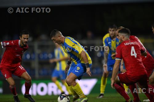 Pro Patria Andrea Mazzarani Pergolettese Lorenzo Saporetti Italian championship 2023 2024 Lega Pro 6 °Day Giuseppe Voltini match between Pergolettese 0-1 Pro Patria 