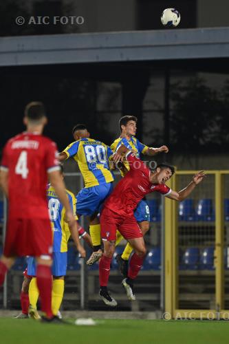 Pergolettese Jacopo Cerasani Pergolettese Sean Parker Giuseppe Voltini match between Pergolettese 0-1 Pro Patria Crema , Italy 
