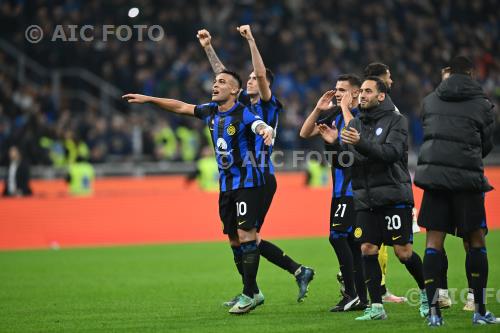 Inter Kristjan Asllani Inter Hakan Calhanoglu Giuseppe Meazza match between    Inter 1-0 Roma Milano, Italy 