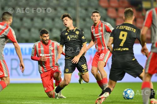 Cremonese Pietro Candelari Spezia Gonzalo Abrego Giovanni Zini match between  Cremonese 3-0 Spezia Cremona, Italy 