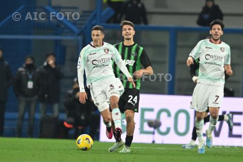 Salernitana Daniel Boloca Sassuolo Agustín Martegani Mapei match between Sassuolo 2-2 Salernitana Reggio Emilia, Italy 