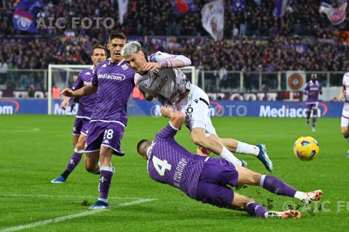 Bologna Nikola Milenkovic Fiorentina Lucas Martinez Quarta Artemio Franchi match between Fiorentina 2-1   Bologna Firenze, Italy 