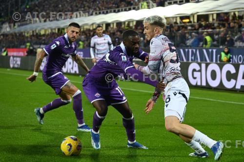 Bologna Jonathan Ikone Fiorentina Cristiano Biraghi Artemio Franchi match between Fiorentina 2-1   Bologna Firenze, Italy 