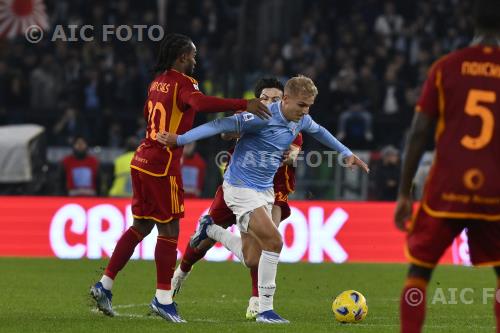 Roma Gustav Isaksen Lazio Sardar Azmoun Olimpic match between Lazio 0-0 Roma Roma, Italy 
