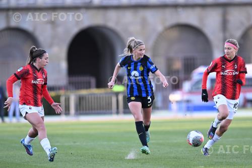 Milan Women Katie Bowen Inter Women Kamila Dubcova Ernesto Bredai match between Inter Women 1-0 Milan Women Milano, Italy 