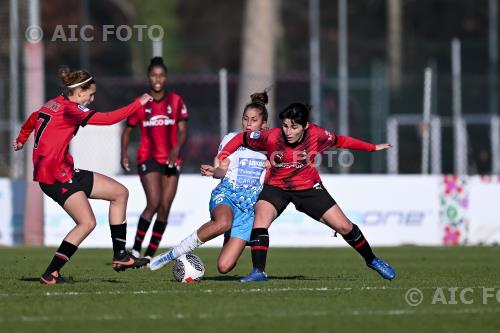 Milan Women Valery Vigilucci Milan Women Giulia Giacobbo Puma House match between Milan Women 1-1 Napoli Women Milano, Italy 