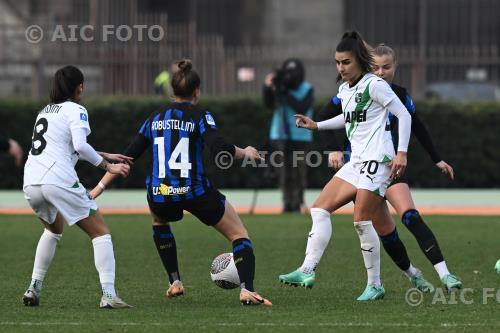 Sassuolo Women Chiara Robustellini Inter Women Giada Pondini Ernesto Breda match between Inter Women 0-1 Sassuolo Women Milano, Italy 