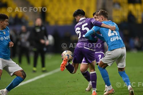 Napoli Fabiano Parisi Fiorentina Jesper Lindstrom Al -Awwal match between  Napoli 3-0 Fiorentina Riyad, Saudi Arabia 
