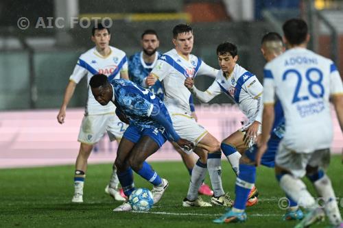 Como Tom van de Looi Brescia Nicolas Galazzi Giuseppe Sinigaglia match between Como 1-0 Brescia Como, Italy 