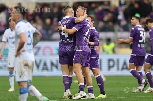 Fiorentina Nikola Milenkovic Fiorentina Arthur Melo Artemio Franchi match between Fiorentina 5-1  Frosinone Firenze, Italy 