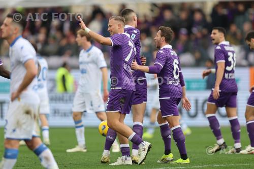 Fiorentina Nikola Milenkovic Fiorentina Arthur Melo Artemio Franchi match between Fiorentina 5-1  Frosinone Firenze, Italy 