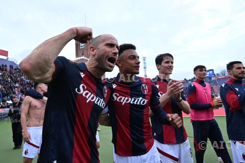 Bologna Dan Ndoye Bologna Giovanni Fabbian Renato Dall Ara match between Bologna 4-0 Lecce Bologna, Italy 