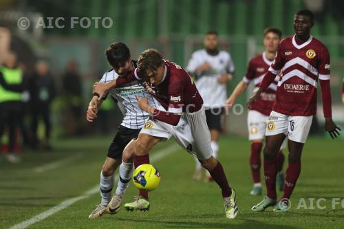 Arezzo Cristian Shpendi Cesena Shaka Mawuli Orogel match between Cesena 1-0 Arezzo Cesena, Italy 