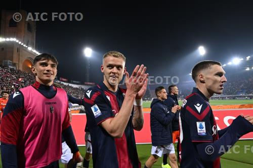 Bologna Jens Odgaard Bologna Michel Aebischer Renato Dall Ara match between Bologna 2-0 Fiorentina Bologna, Italy 