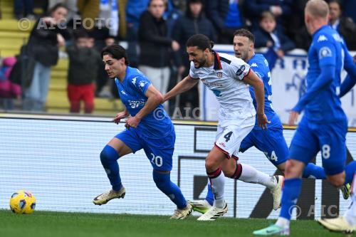 Empoli Alberto Dossena Cagliari Ardian Ismajli Carlo Castellani match between    Empoli  0-1 Cagliari Empoli, Italy 