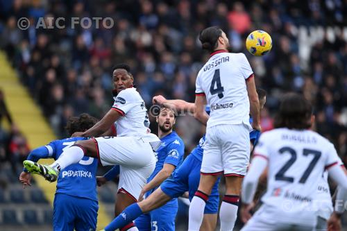 Empoli Yerry Mina Cagliari Mattia Destro Cagliari 2024 Italian championship 2023 2024 27°Day 