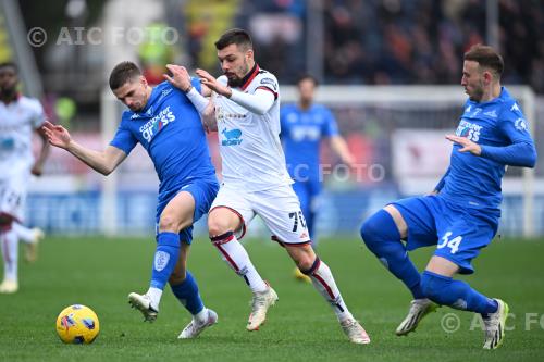 Empoli Gianluca Gaetano Cagliari Ardian Ismajli Carlo Castellani match between    Empoli  0-1 Cagliari Empoli, Italy 