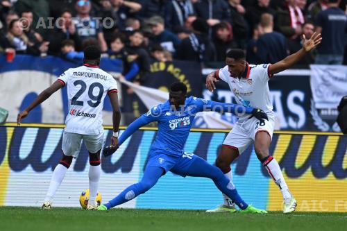 Cagliari M Baye Niang Empoli Yerry Mina Carlo Castellani match between    Empoli  0-1 Cagliari Empoli, Italy 