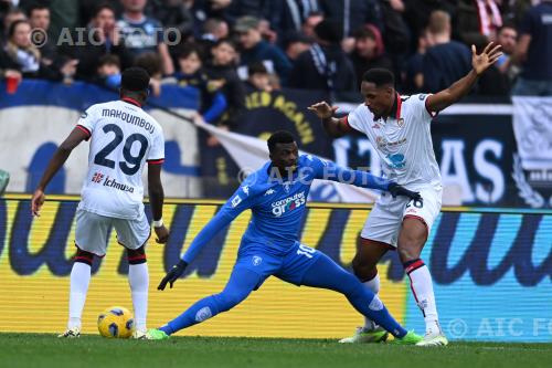 Cagliari M Baye Niang Empoli Yerry Mina Carlo Castellani match between    Empoli  0-1 Cagliari Empoli, Italy 