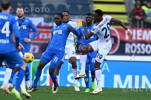 Empoli Antoine Makoumbou Cagliari Yerry Mina Italian championship 2023 2024 27°Day Carlo Castellani match between    Empoli  0-1 Cagliari 